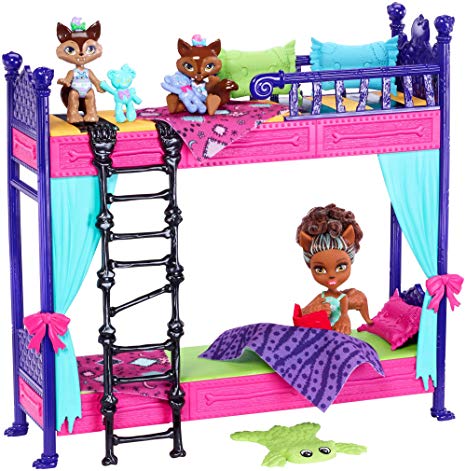 Monster High Monster Family Wolf Ensemble de lit superposé avec poupées