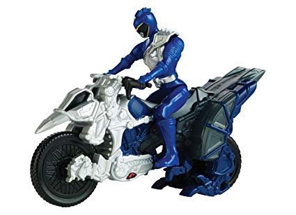 Power Rangers Dino Charge Cycle Ranger Bleu