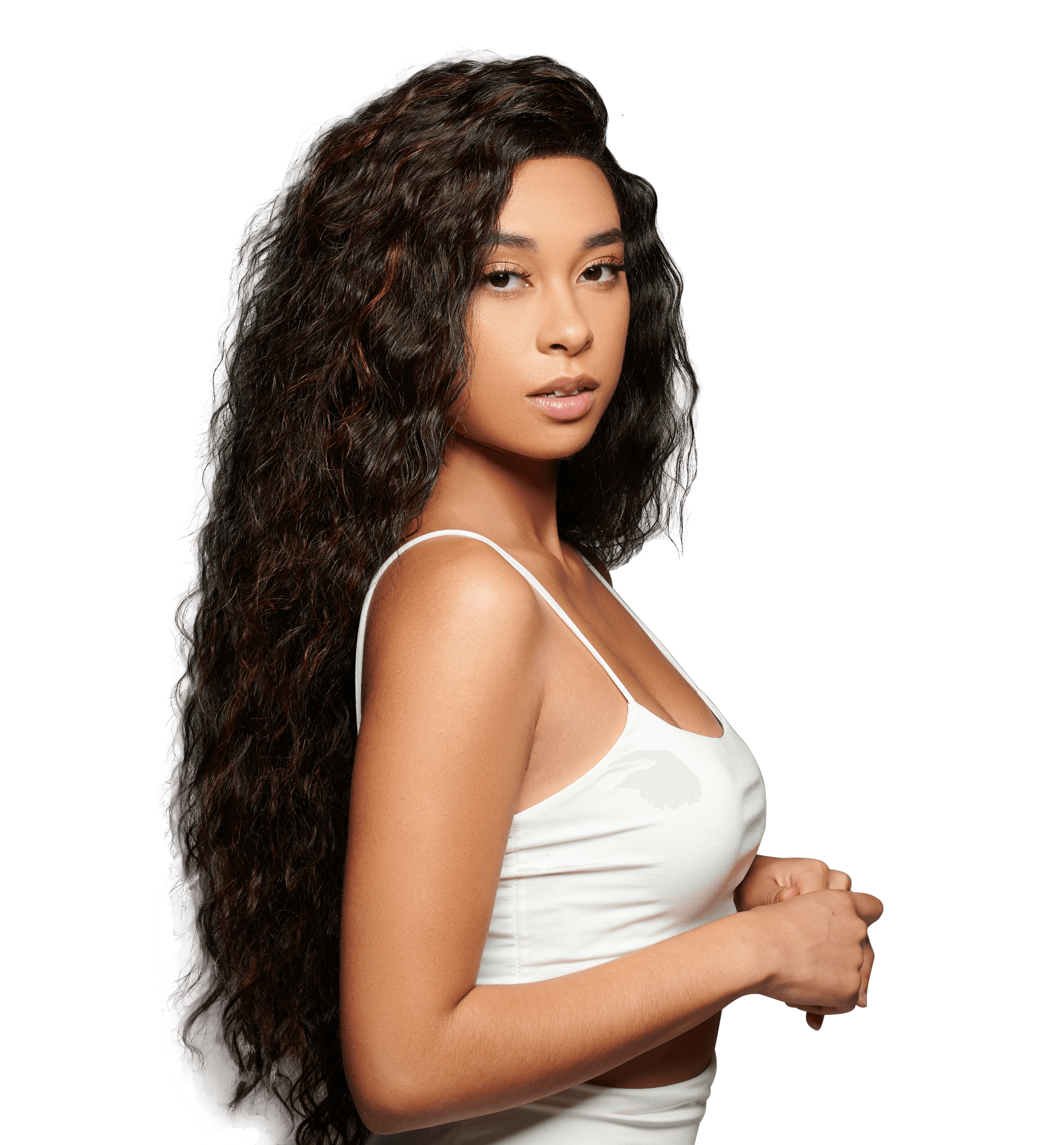 Cleopatra Synthetic Wig | Black Curly Lace Wig | Essence Luxe Couture Wigs