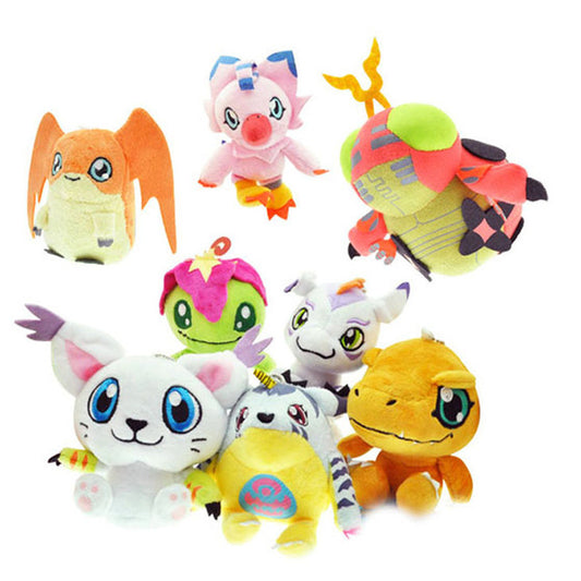 Mignon 12CM Digimon jouets aventure Agumon Patamon drôle en peluche Gabumon pour enfants poupées